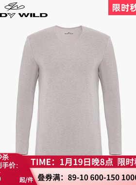 爱慕专柜正品宝迪威德 男秋冬舒绒无痕中厚红色保暖上衣 ZBN72RH2