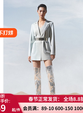 AIMER·CHUANG穿梭2系列双面布翻驳领西服外套CA810461