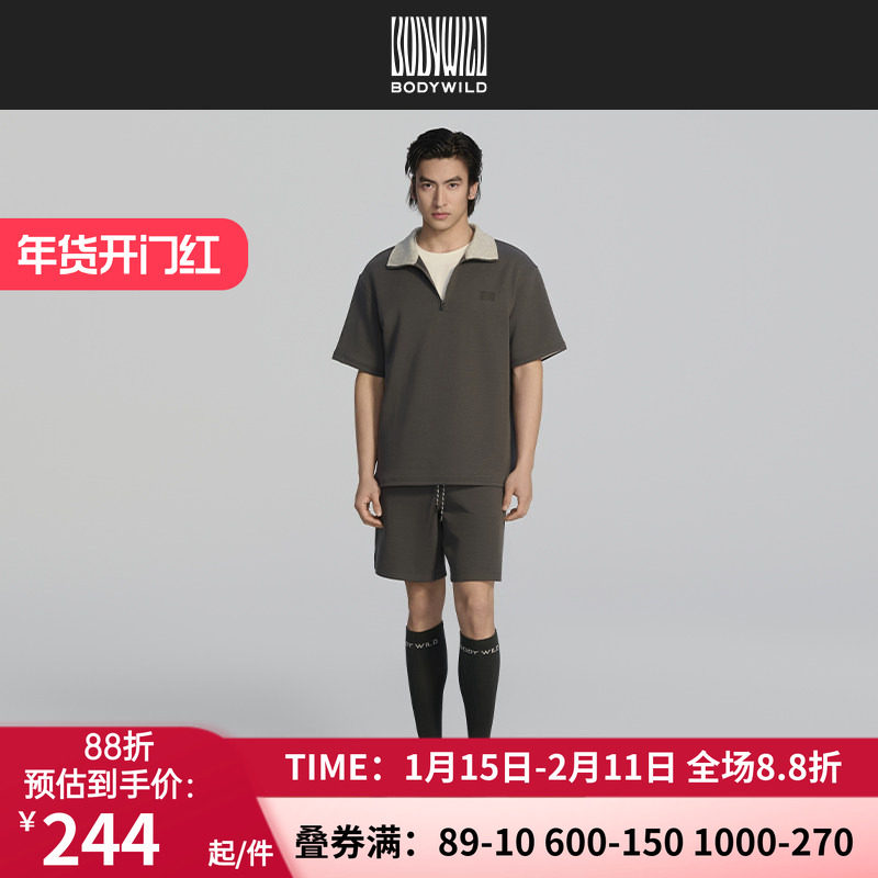 【夏季新品】BODY WILD N穿系列_男士休闲五分短裤ZBN82DL2A,男装,短裤,淘宝优惠券,粉丝福利购,淘宝优惠卷