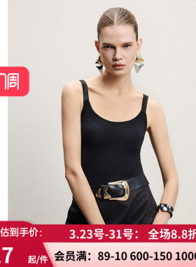 AIMER CHUANG溯源6女士春夏大罩杯打底带胸垫背心上衣CA722161