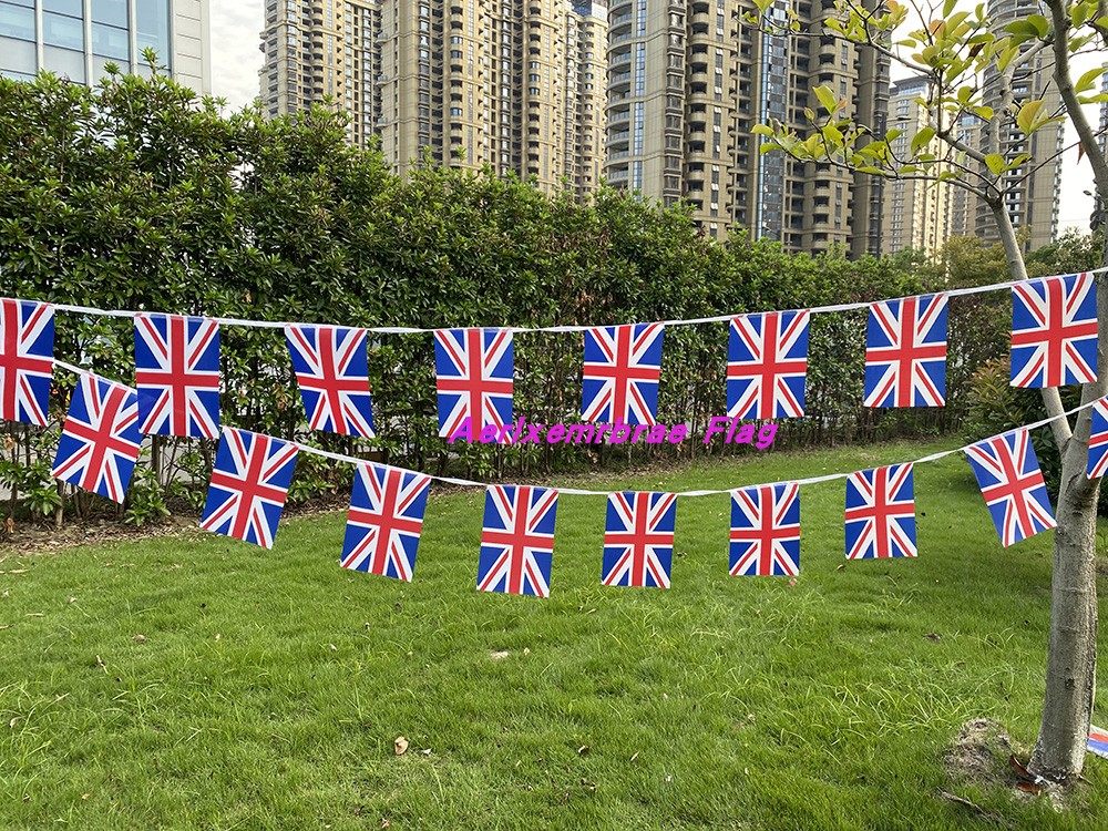 8号英国吊旗 商场ktv酒吧装饰挂旗14x21cm英国串旗 uk flag