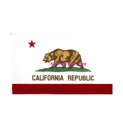 4号美国加利福尼亚州旗90x150春亚纺世界各国国旗California Flag