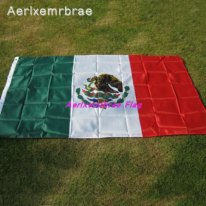 墨西哥国旗4号 90x150CM Mexico Flag 文具电教/文化用品/商务用品 旗帜 原图主图