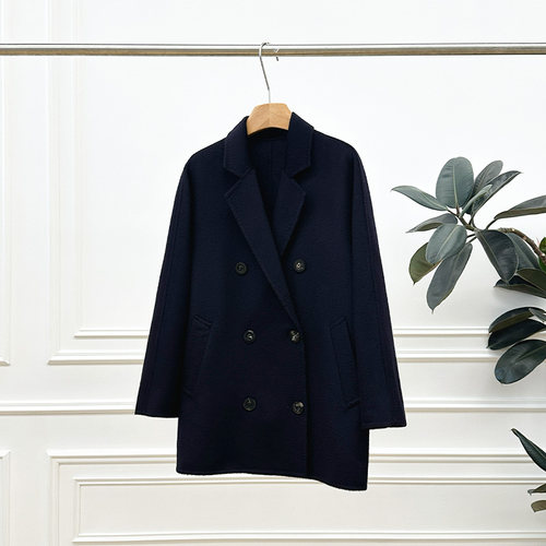 秋冬战袍！M家纯羊绒大衣  微米细绒 意大利工艺 手工缝领