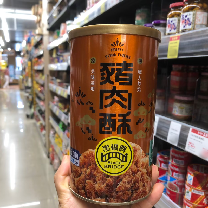 台湾采购 黑桥牌原味猪肉酥180克
