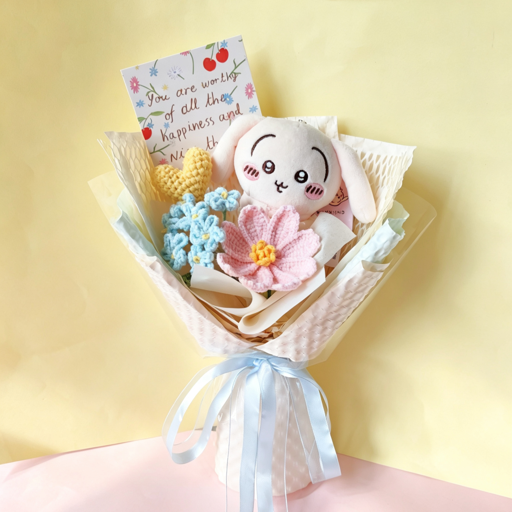 正版乌萨奇花束chiikawa玩偶生日礼物女生闺蜜可爱节日毕业拍照花