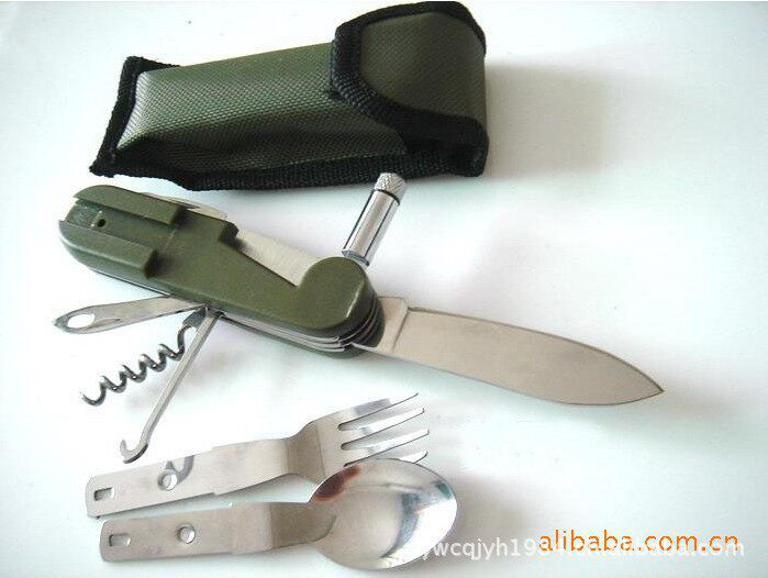 野营餐具 刀具 多功能餐具 带灯多用途餐具/工具刀 户外用品|ruв категории открытый/альпинизм/в поход/Поездки товаров, инструмент/многоцелевой инструмент, многоцелевой комбинированный инструмент - от Buy2taobao.com для оказания профессиональной услуги покупки агента Taobao