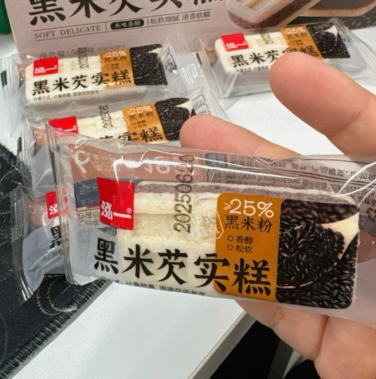 泓一黑米芡实糕古早味早餐代餐