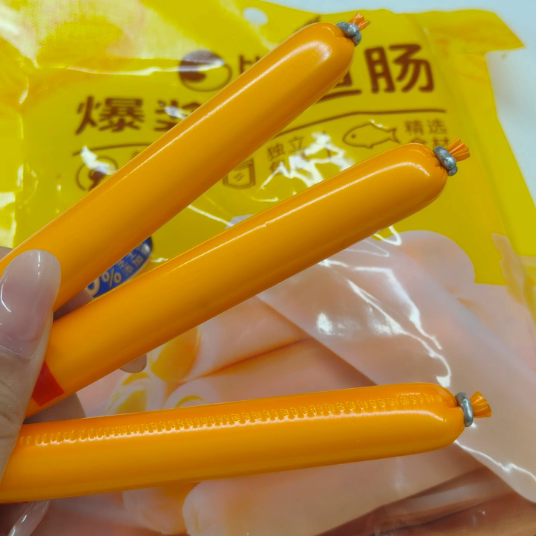 比比赞爆浆鳕鱼肠即食营养零食