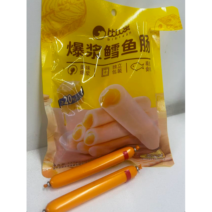 比比赞爆浆鳕鱼肠即食芝士味