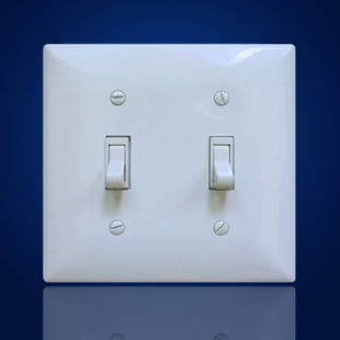 拔动式 2位美标复古开关120型2开单控双控美规墙壁开关15A电源开关