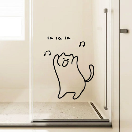 创意可爱猫咪图案家用客厅贴纸