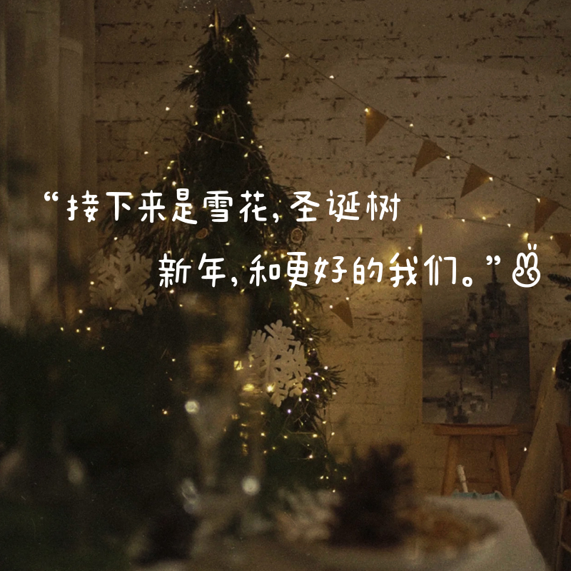 新年ins文艺圣诞节装饰贴纸