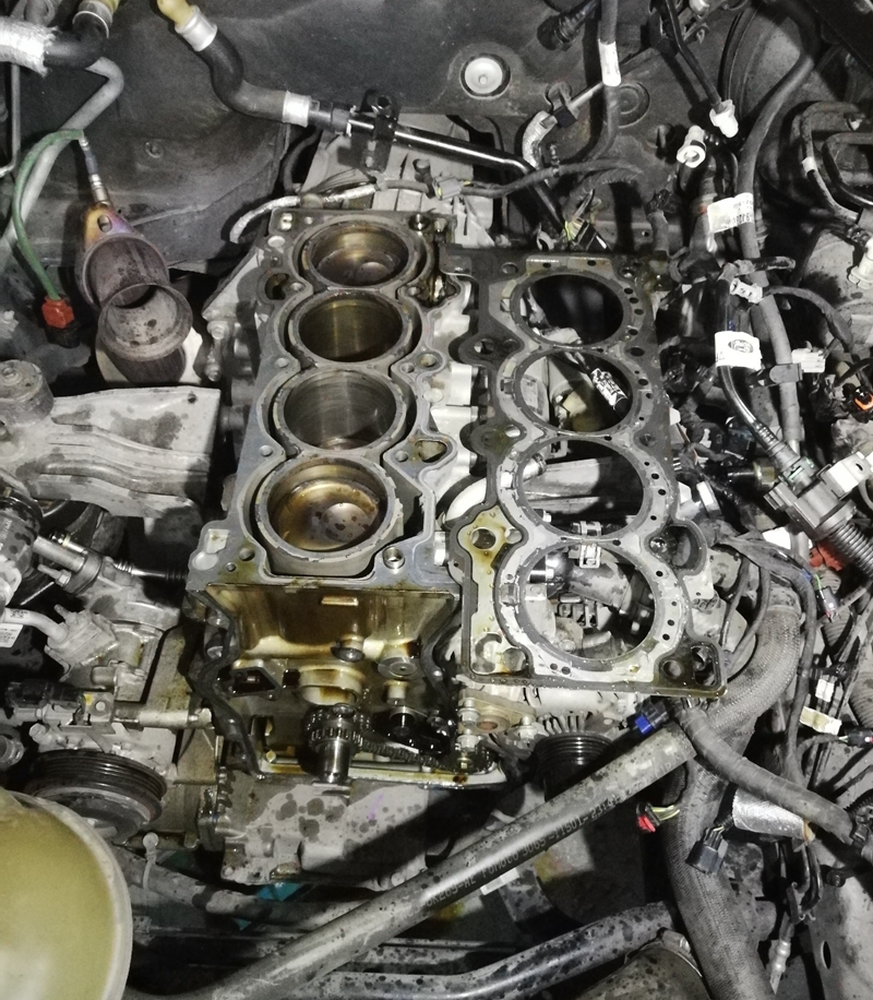 创凯福特 福特野马2.3T发动机冷车抖动缺缸维修野马发动机维修