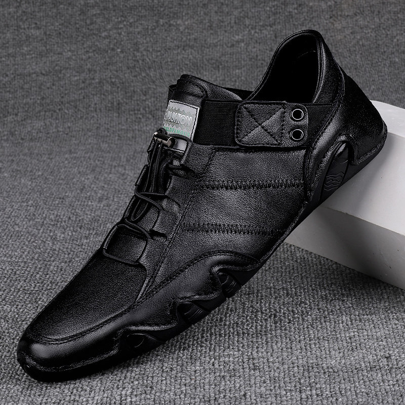 品牌男鞋2026新款真皮男士休闲皮鞋豆豆鞋软面百搭透气懒人驾车鞋,流行男鞋,乐福鞋（豆豆鞋）,淘宝优惠券,粉丝福利购,淘宝优惠卷