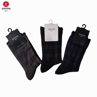 ym/寓美1811无羽纱精棉松口半毛圈男袜 秋冬袜底加厚保暖吸汗防臭