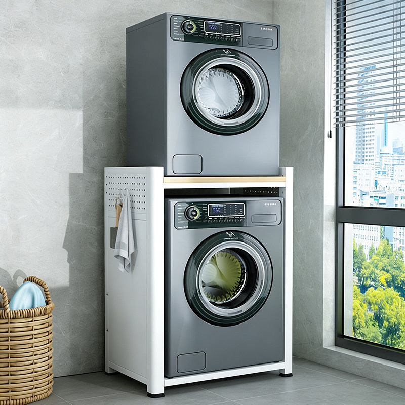 洞洞板洗衣机置物架阳台烘干机专用架浴室防水金属洗衣机上方架子