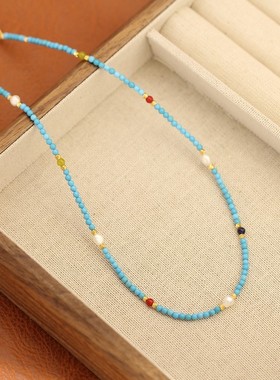 韩版韩式气质天然珍珠母贝项链女