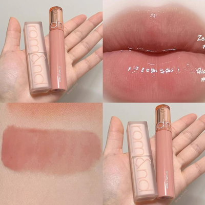 韩国Romand方管口红丝绒雾面哑光裸色唇膏橘棕低饱和21烟熏肉桂