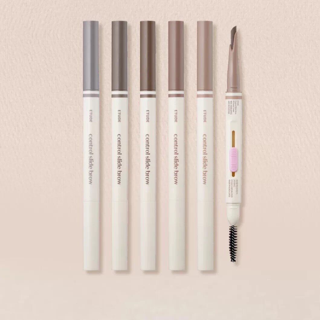 2026新版韩国ETUDE爱丽小屋双头眉笔自动极细灰棕色防水持久1.5mm