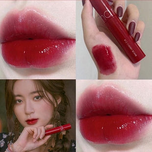 显白 韩国Romand果汁唇釉12镜面水光口红滋润唇蜜樱桃色12正品