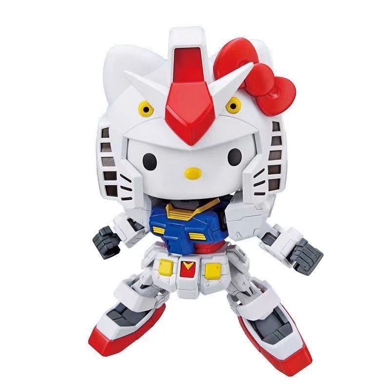 樱花粉凯蒂猫高达HELLO KITTY凯蒂猫sd高达元祖扎古RX-78-2
