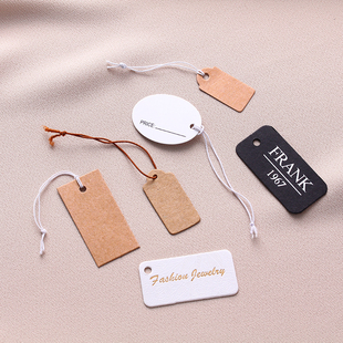 吊牌标签卡价格手链项链饰品珠宝手写吊卡弹力线挂绳diy饰品配件
