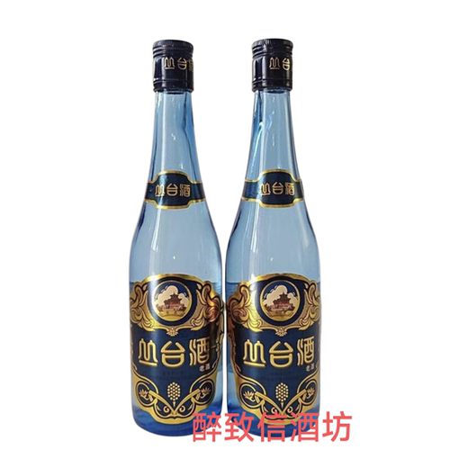 丛台蓝瓶42度500ml*12瓶浓香型纯粮白酒邯郸特产一整箱白酒整箱