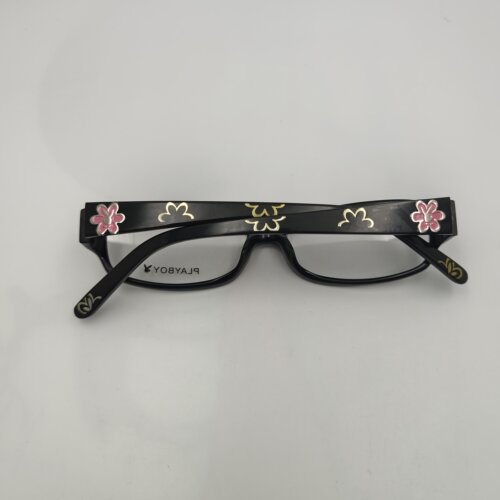 Playboy 花朵装饰黑框女款光学眼镜架 时尚潮流近视镜框CE516