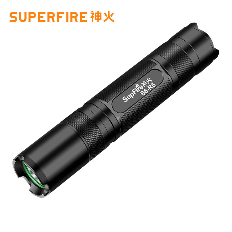 新款s5-a神火s5-r5强光手电筒5瓦5w小巧迷你便携充电家用led灯户