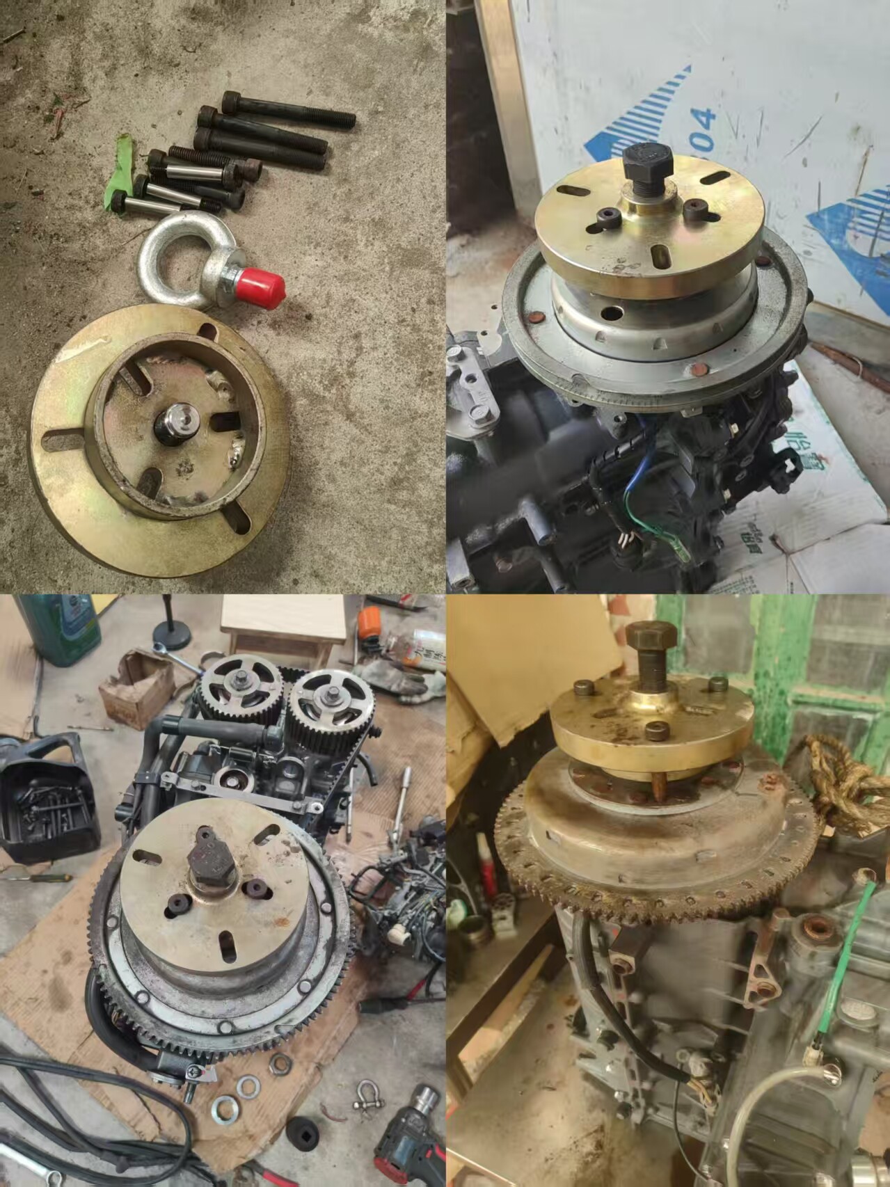 船外机合适雅马哈铃木水星吊装拆卸飞轮工具焠火48度镀锌处理