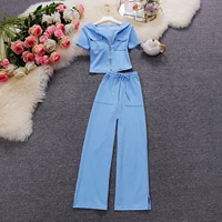 Комфортный летний комплект, короткие штаны