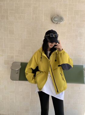 轩轩魅丽依族正品27-873大码女装冲锋衣外套女