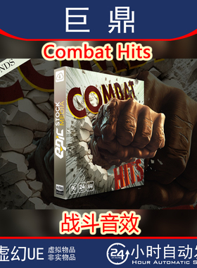 虚幻4UE5.2+ Combat Hits 战斗音效拳击踢腿骨折血液飞溅打斗跺脚