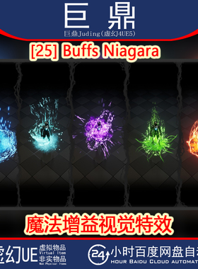虚幻UE5.0+[25] Buffs Niagara魔法法术阵法增益奶瓜粒子视觉特效