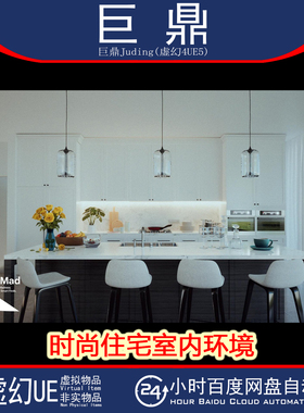 虚幻UE5.0+Parkway Home Modern Family House 时尚住宅室内环境
