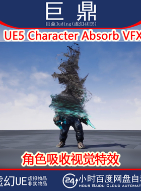 虚幻UE5.3+ UE5 Character Absorb VFX 角色溶解吸收奶瓜视觉特效