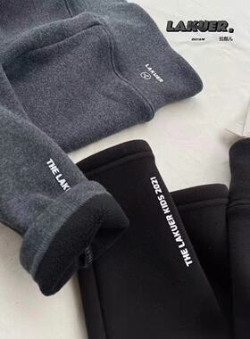 实体店现货奕佳潮童馆波啦家LAKUER拉酷儿MZ87271厚款加绒打底裤