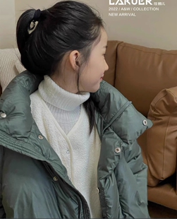 清版特波啦LAKUER拉酷儿MD7727袖子可脱卸羽绒外套童装实体店现货