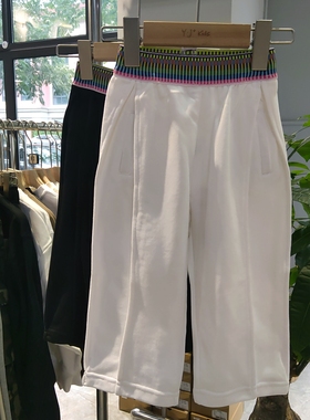 小童品牌VOOTOO童装实体店断码捡漏黑色白色休闲运动长裤G83017