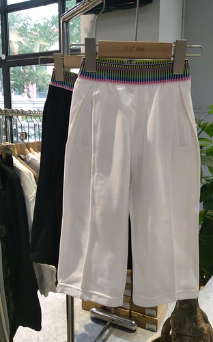 小童品牌VOOTOO童装实体店断码捡漏黑色白色休闲运动长裤G83017