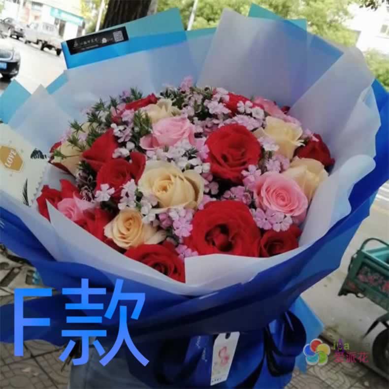 生日祝寿红玫瑰云南普洱花店送花思茅市宁洱县墨江县同城鲜花速递