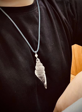 白水晶吊坠纯原矿料白水晶海螺