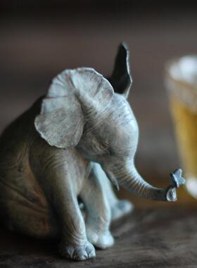 书房摆件礼品纯铜艺术品祝福大象