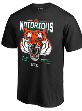 UFC品牌MMA综合格斗 UFC康纳-麦格雷戈(嘴炮)老虎短袖T恤