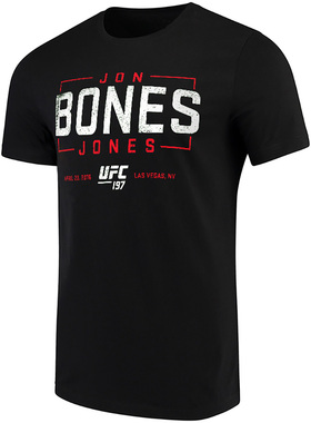 UFC197乔恩琼斯Bones纯棉运动MMA综合格斗男士拳击训练短袖T恤