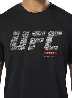 UFC轻量级小鹰夜魔 纯棉运动服MMA格斗男士拳击训练健身短袖T恤