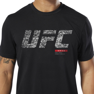 UFC轻量级小鹰夜魔 纯棉运动服MMA格斗男士拳击训练健身短袖T恤