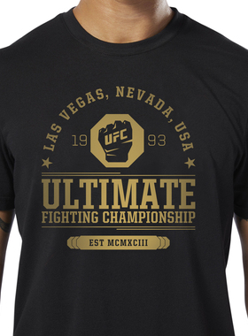 UFC自由搏击MMA综合格斗拉斯维加斯1993纪念纯棉男子运动T恤短袖