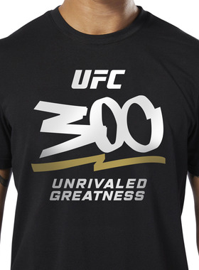 UFC300纯棉运动T恤MMA搏击服男士拳击格斗训练健身短袖美国正品